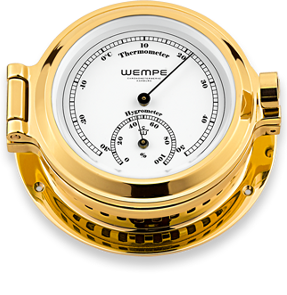 Wempe Nautik: Termo-/hygrometer - messing