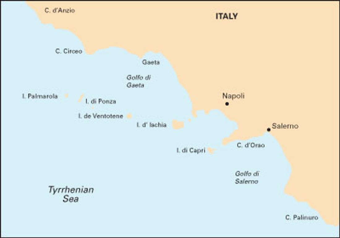 M18: Capo d'Anzio to Capo Palinura