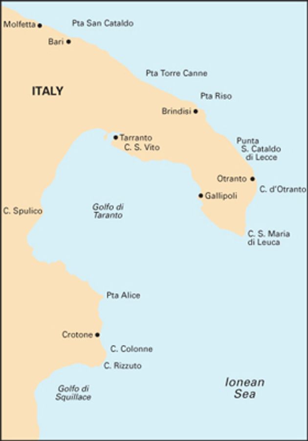 M29: Italy South Coast - Golfo di Taranto